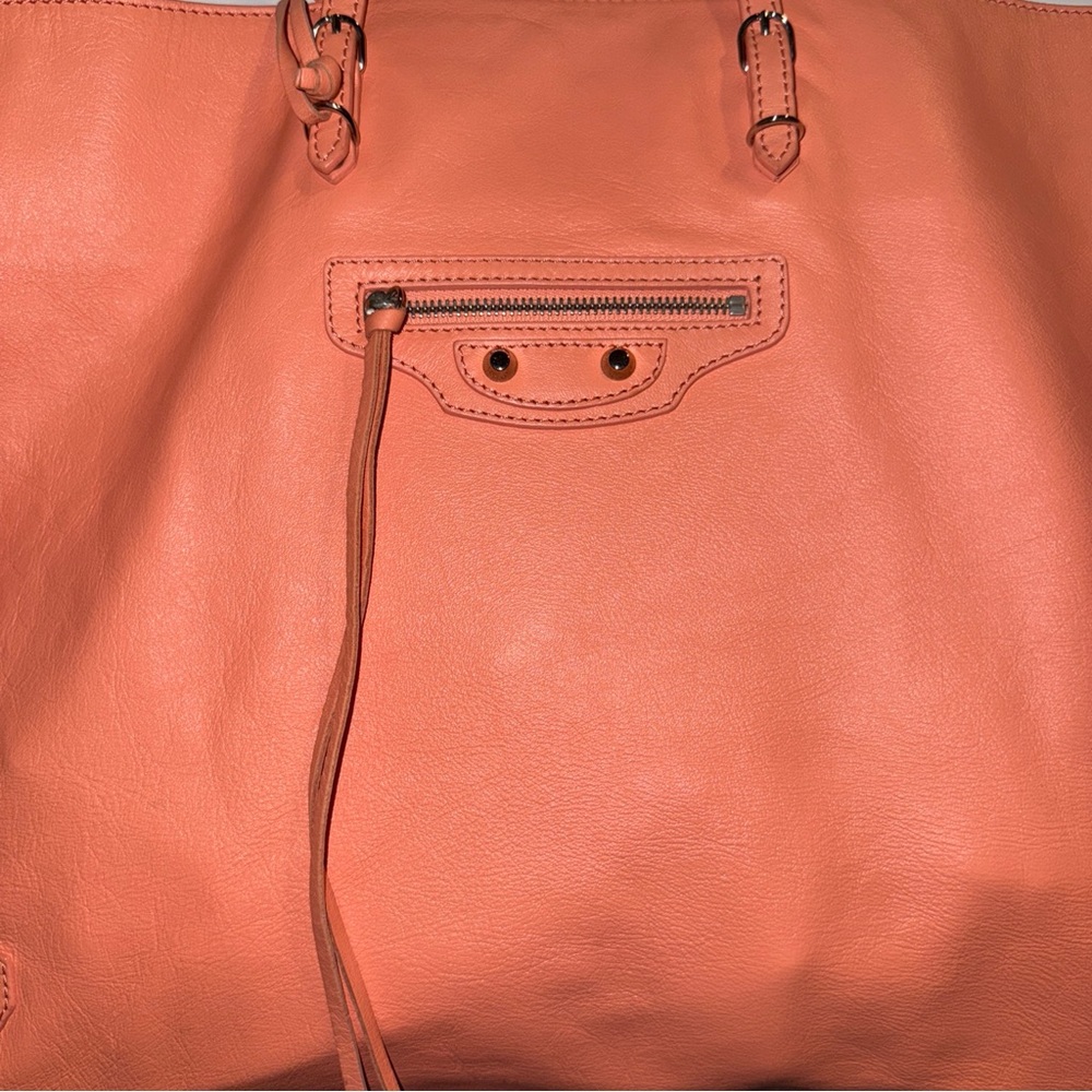 Balenciaga Papier Coral Pink Tote Bag - Picture 3 of 11